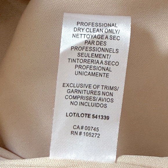 JS Collections Emery Faux Wrap Cocktail Dress - Champagne - Picture 11 of 16